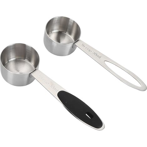 Cuillère Doseuse Inox Acier Inoxydable Précise pour Café Thé Lait en Poudre Robuste et Portable Lot de 2 (1/5)