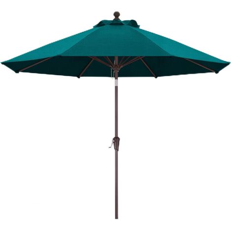 Parasol de terrasse en oléfine de 2,7 m - Ne se décolore pas - Bleu vif (1/5)