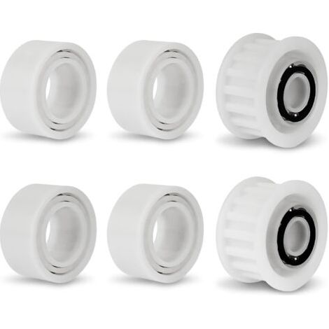 BUNTHAUS Lot de 4 roues de guidage avec 2 poulies de rechange 3884997-R6 compatibles avec Maytronics Dolphin, Nautilus CC Plus, M200/M400/M500 &Dx3/Dx4/Dx6 Premier Accessoires de nettoyage de piscine (1/5)