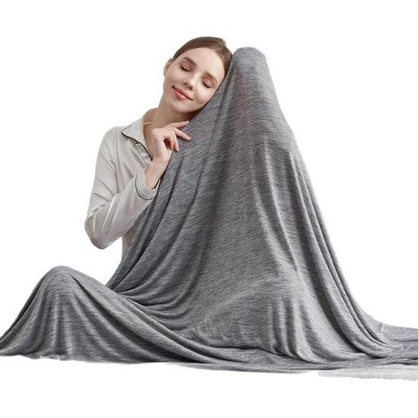 Couverture rafraîchissante - 130 x 150 cm - Couverture rafraîchissante - Couverture d'été - Absorbante, fraîche et aérée - Couverture auto-rafraîchissante adaptée aux personnes pendant le sommeil, le (1/5)