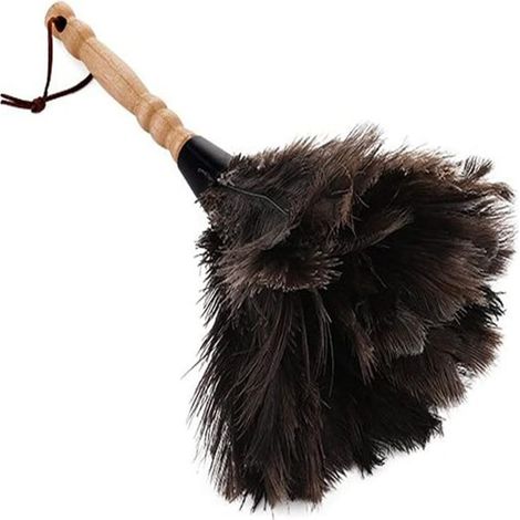 Plumeau Plumes Autruche – Manche Bois – Maison – Dépoussiérage Efficace – Naturel (1/5)