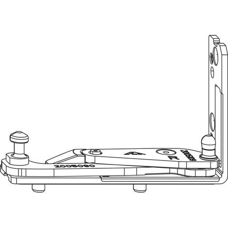 Roto NX Ecklager C Fensterband Bandseite C links Holz 13V Falztiefe 30 mm Falzluft 12 mm 180 kg silber