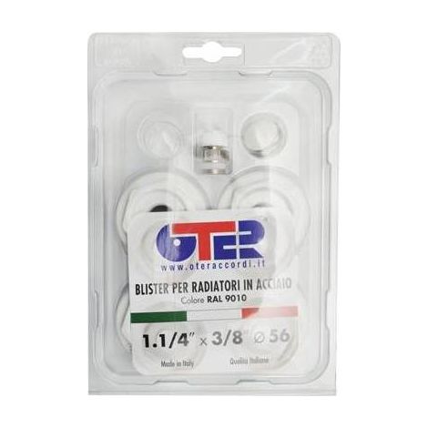 KIT BLISTER PER RADIATORI IN ACCIAIO Misura: FL 56  1"1/4 x 3/8
