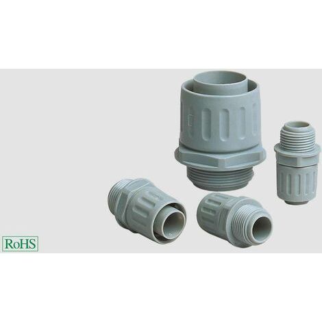 HELU 90726 LK-I PG Raccord de tuyau gris PG29 droit 1 pc(s) (1/2)