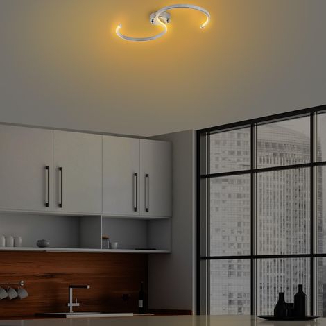 Lustre chromé, corps en métal, 25 cm de largeur x 51 cm de hauteur LED SMD 16 W 3000 K Éclairage pour décoration d'intérieur moderne (1/5)