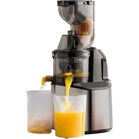 Extracteur De Jus 80mm Machine A Jus De Fruit Extracteur Entiers Avec Mastication Inversée Rendement À Jus Élevé Facile À Nettoyer Bruit Bas (1/5)