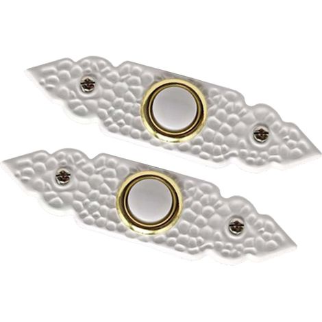 Boutons poussoirs décoratifs à LED pour sonnette de porte - Pour garage - Interrupteur mural durable - Avec éclairage LED (1/5)