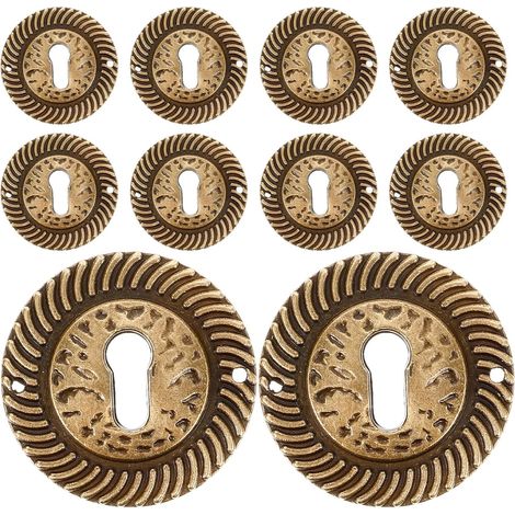 de 10 cache serrures ronds vintage pour meubles plaques de