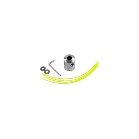Tête de coupe-herbe cylindrique en aluminium, accessoires de tondeuse à gazon brillants, quincaillerie de jardin, outils