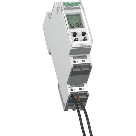 Timer guida DIN 1 canale 24H/7D 18mm 1C 16A CCT15854