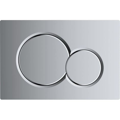 Actuator plate Compatible with Sigma01 UP320, UP300 and UP720 water tanks - chrome-plated plastic for dual flush 1 piece (1/5)