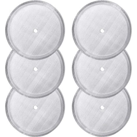 Filtres réutilisables en acier inoxydable pour cafetière à piston - Lot de 6 (1/5)