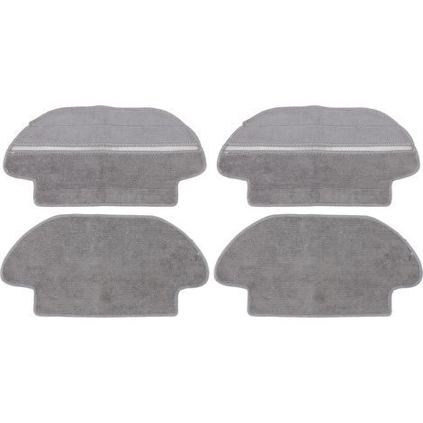 Set of 4 cleaning cloths for Proscenic M6 Pro and Xiaomi 2S robot sweepers – 2 wet + 2 mixed, absorbent fiber (1/5)