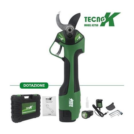 TEKNOK Forbice a batteria taglio 32 mm 14,4 V 1,5 Ah (1/4)