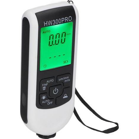 Jauge d'épaisseur de revêtement numérique portable ABS avec fonction d'arrêt automatique, idéale pour mesurer la peinture en extérieur. (1/5)
