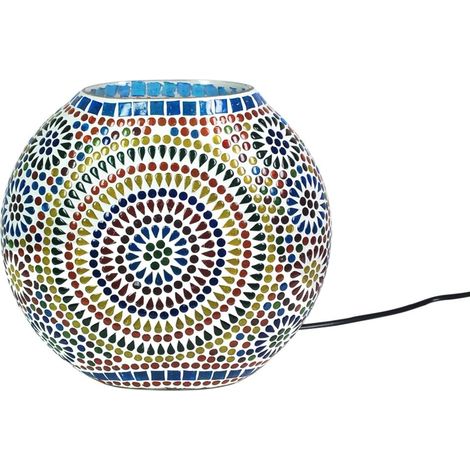 Signes Grimalt Lampe de bureau de meubles Lampes de lampe en mosaïque multicolore 13x25x24cm 16158