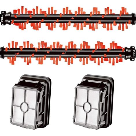 Rodillo para alfombras 1785, 1866, 1868, 1926, 1934 y filtro, compatible con Bissell CrossWave. Comparable con las piezas 1608017 y 160-8017 (juego de 4).