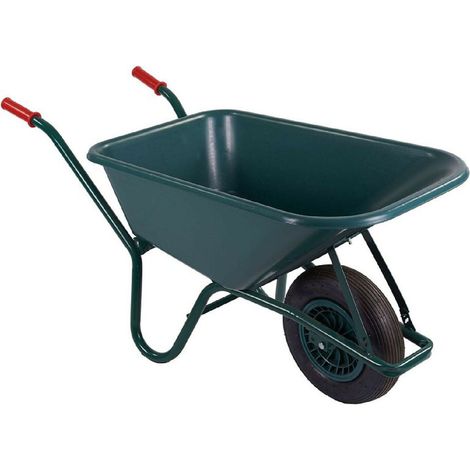 Carriola tubolare con vasca verniciata e ruota pneumatica 75 lt (1/2)