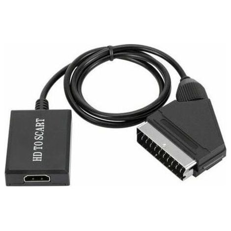 convertisseur hdmi vers péritel adaptateur audio vidéo hd 1080p pour hdmi vers péritel Sky Box Stb-- (1/4)