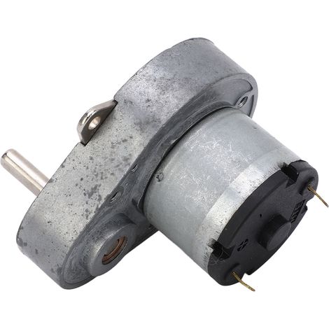 Moteur à engrenages CC 25 tr/min, type poire, arbre excentrique, robuste, 12 V CC (1/5)