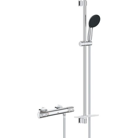 Grohe Precision Feel - Duschset mit Thermostat, 3 Strahlarten, Chrom 34853001
