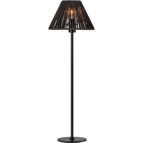 Lampe de table E14 abat-jour noir papier torsadé - Markslöjd - Corda (1/3)