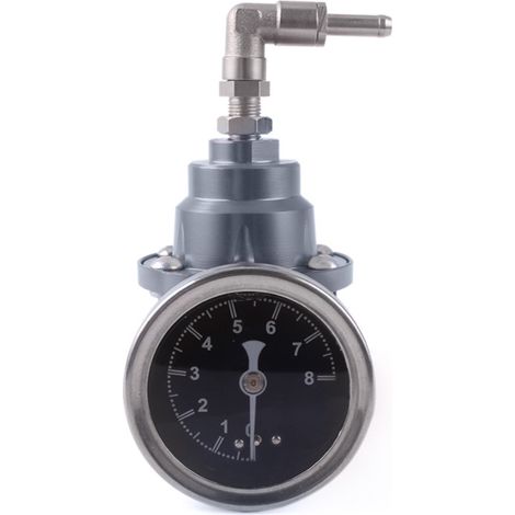 Régulateur de pression de carburant réglable avec manomètre pour modification automobile, surpresseur 200-800 kPa (2,0-8,0 kgf/cm²), couleur titane-lsw (1/3)