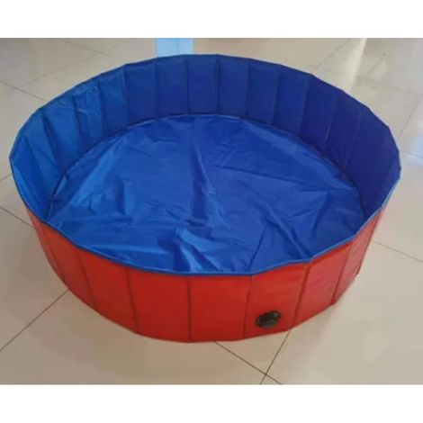 Piscine pliable portable pour chien, baignoire ronde en PVC épais pour animaux de compagnie, idéale pour les enfants de maternelle et les familles. (1/5)