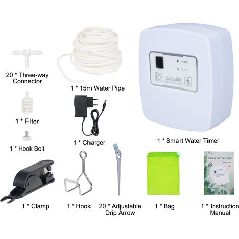Automatisches, ferngesteuertes Smart-WLAN-Bewässerungssystem mit 1-4 Geschwindigkeitsstufen, einstellbarem Wasserdruck, intelligenter Synchronisierung und eingebauter Pumpenschutzfunktion für Pflanzen (1/5)