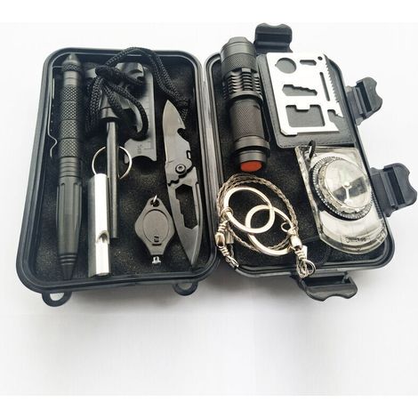 Multifunctional Survival Kit Lightweight Emergency Box with Essential Tools For Outdoor Emergency Situations (1/4)