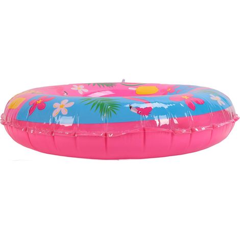 Aides à la natation avec un motif flamant rose, en PVC épais et écologique, portables, rondes, pour filles (1/5)