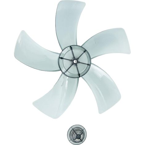 Lame de Ventilateur 5 Pales - Pièce de Rechange en Plastique Robuste - Installation Facile pour Ventilateur sur Pied ou de Table - 28 cm (1/5)