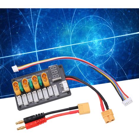 Carte de charge parallèle enfichable XT60 3S/4S, carte de charge d'équilibrage pour batterie lithium B6, carte d'extension pour charge parallèle de batterie lithium (1/5)