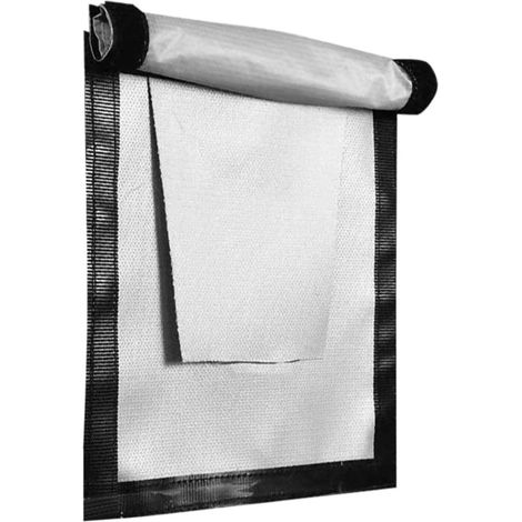 Cric de Poêle de Tente, Kit de Cric de Poêle de Tente Résistant à la Chaleur Anneau Anti-brûlure de Cheminée de Tente Amovible avec Rabat de Pluie pour Tentes de Camping (1/5)