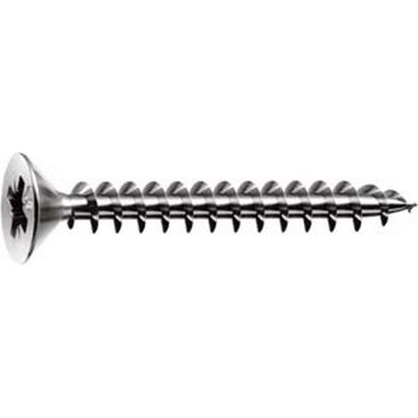100PZ VITI PANEL-VIT TESTA SVASATA PIANA ACCIAIO INOX - ø mm.5x80
