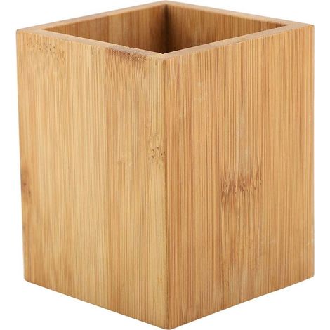 Porte-stylo - Porte-stylo en bambou Bureau École Bureau Crayons Organisateur de rangement Pas de support de peinture Fourniture de papeterie Gardez le bureau bien rangé (1/5)