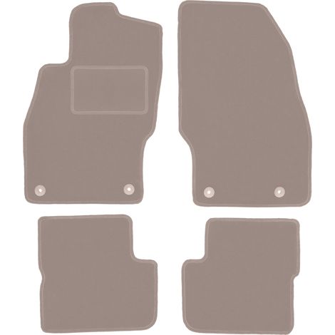 Tappetini in velluto beige per: Opel Corsa D hatchback (2006-2015) (1/5)