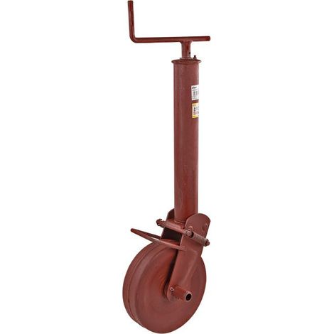 Dema – Roue de remorque jockey pliable 1000 kg – Roue métal 270x75mm – Tube Ø 70mm – Levée max. 280mm – Avec graisseur