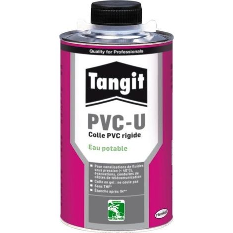 Colle pvc rigide eau potable avec pinceau boite de 1 kg - tangit
