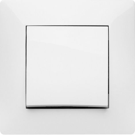 BOUTON POUSSOIR ENCASTRÉ BLANC - 10 A