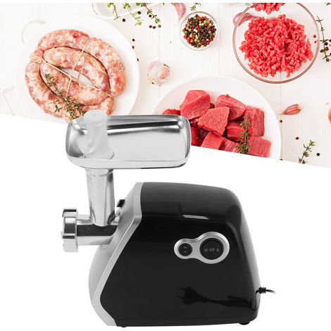 Hachoir à viande électrique noir 2800 W, hachoir à viande domestique, poussoir à saucisses, prise UE 220-240 V (1/5)