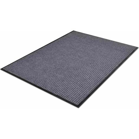 vidaXL Felpudos de PVC 2 unidades gris 90x60 cm (1/2)