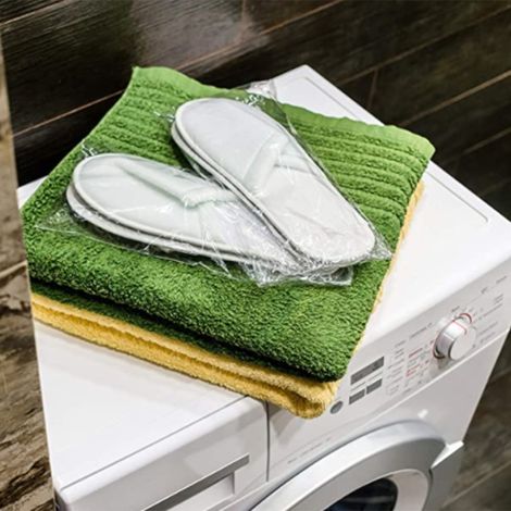12 paires de chaussons jetables antidérapants pour homme femme, à bout fermé, idéaux pour spa, hôtel, maison et voyage