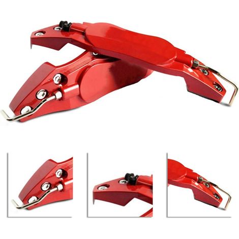 Universelles Schutzgehäuse für Bremssättel aus hochfester Aluminiumlegierung, rot, große Ausführung, für Autos (1/5)