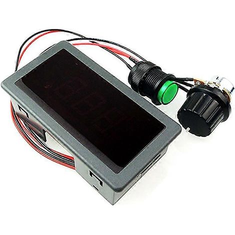 Contrôleur de vitesse numérique LED pour moteur CC 6V-30V, variateur de vitesse à modulation de largeur d'impulsion (PWM) à variation continue