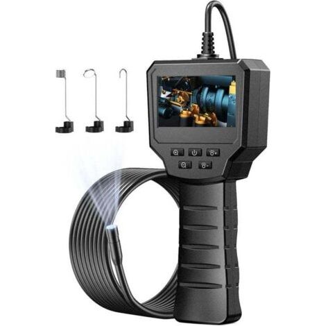 Pair 2,4-Zoll-Inspektionskamera, 1440P HD 2,0 MP Kamera mit 6 einstellbaren LEDs, 8 mm IP67 wasserdichte Digitalkamera, 5 m halbstarres Kabel