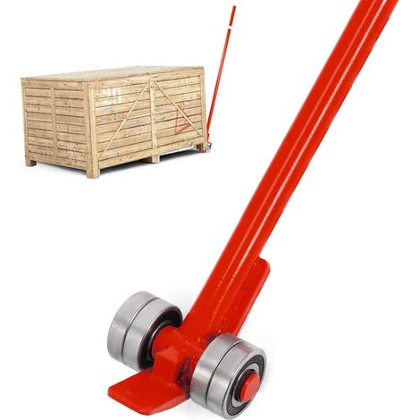 Mophorn 3T Pry Lever Bar, 6600 lbs Kapazität Heavy Duty Stahl Pry Lever Bar mit Rädern und 6FT Handle