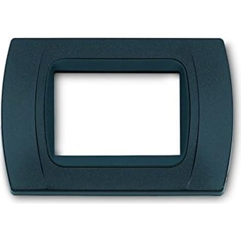 Placca cal multiplac 3 moduli senza adattatore antracite metallizzata - mp25
