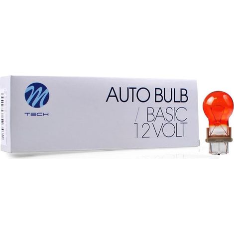 AMPOULE HALOGENE P27W (3156) W2.5X16D 12V 27W ORANGE (BOITE DE 10) MTECH (1/3)