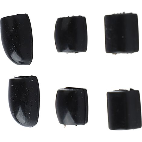 6 Coussinets en Silicone Noir pour Saxophone, Pads Ergonomiques pour Pouce et Doigts (1/5)